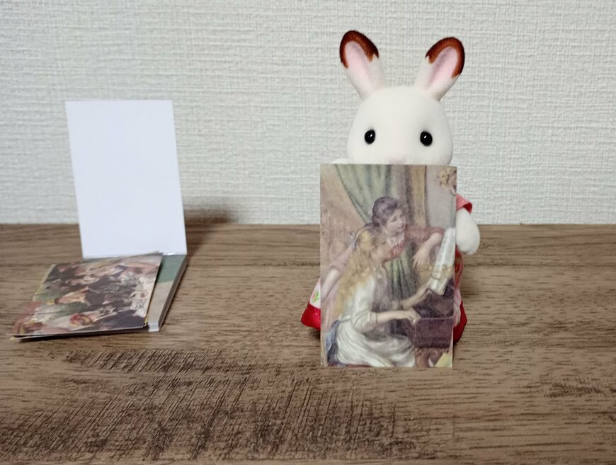 筆者撮影（キャンドゥ、ブック型マスキングシール ルノワール）