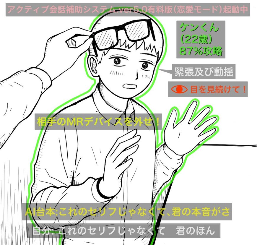 アクティブ会話補助システム.ver.5.0有料版（恋愛モード）