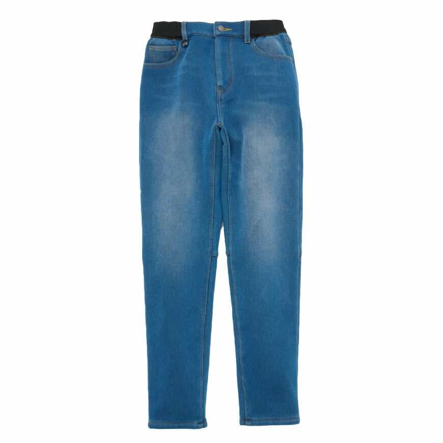 ワークマン公式　レディース裏フリースカットデニムイージパンツ　画像