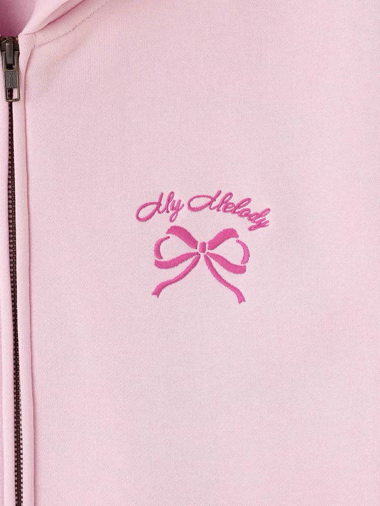 GU公式 スウェットオーバーサイズフルジップパーカ Sanrio characters(マイメロディデザイン)の画像