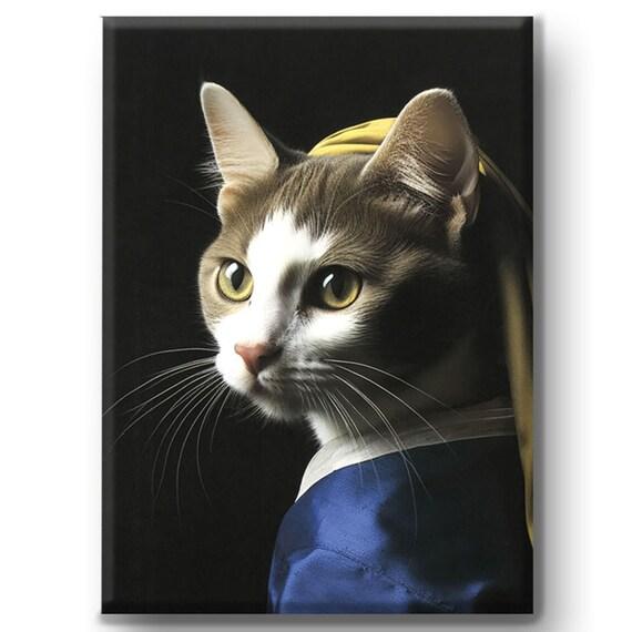 ニトリ公式通販ニトリネット アートボード ターバンを巻いた猫　画像