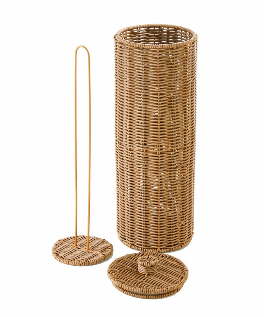 出所：3COINS公式　《水拭き可能！》PPラタンペーパーストッカー