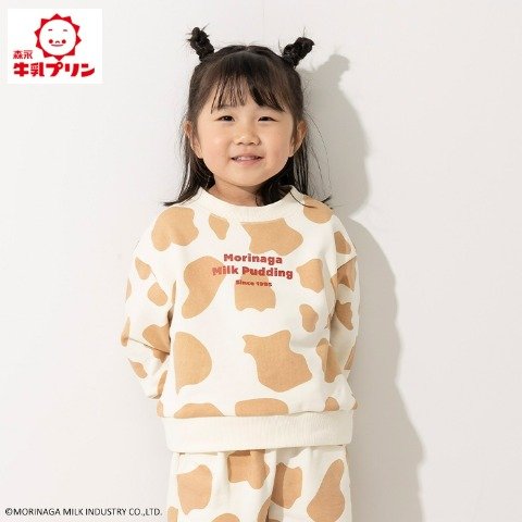 キッズ　プルオーバー（110cm・牛乳プリン）