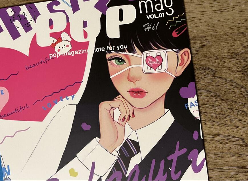 ダイソー、マガジン風ノートの画像