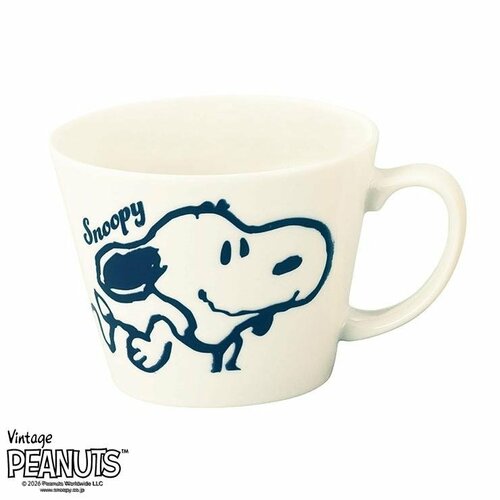 ランチタイムに活躍。ホワイト「スープマグ(PEANUTS)」