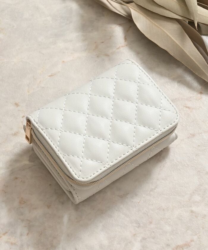 キルティングウォレット アイボリー