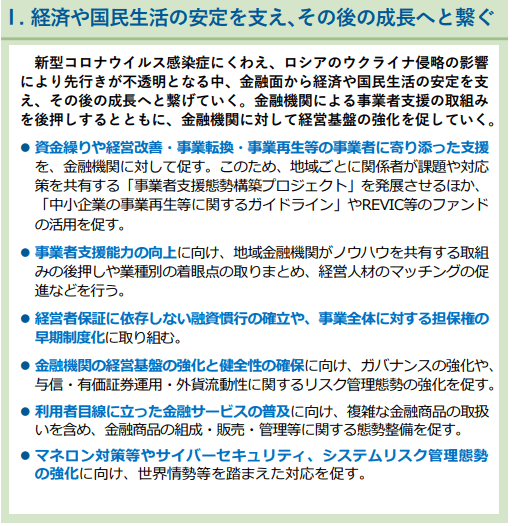 出所：金融庁「2022事務年度 金融行政方針」