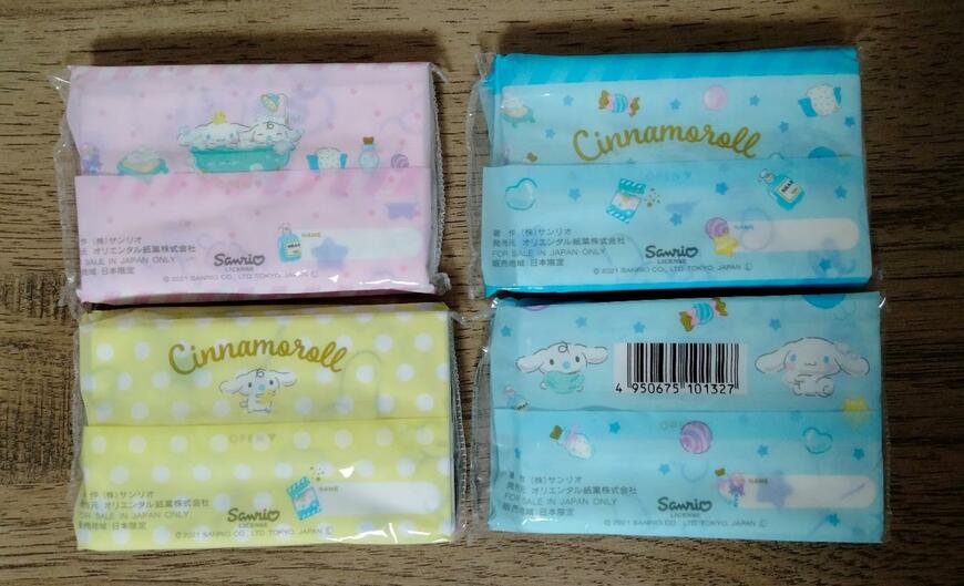 筆者撮影（セリア、プリントティッシュ）