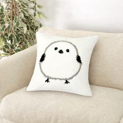 ニトリ公式通販ニトリネット 【デコホーム商品】クッションカバー(EBシマエナガホワイト cSCy1)画像