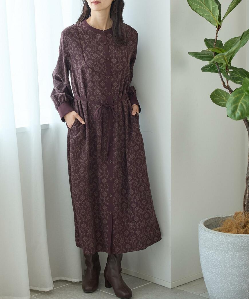 ハニーズ、バンドカラーワンピース画像