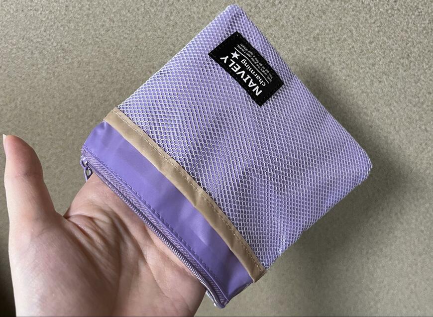 ダイソー、ショルダー付移動ポケット写真