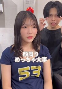 【韓国アイドル風】ばっさりカットで劇的イメチェン！透明感あふれる美女に変身