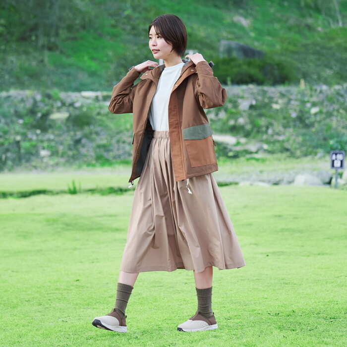 水をしっかりと弾く撥水加工付き