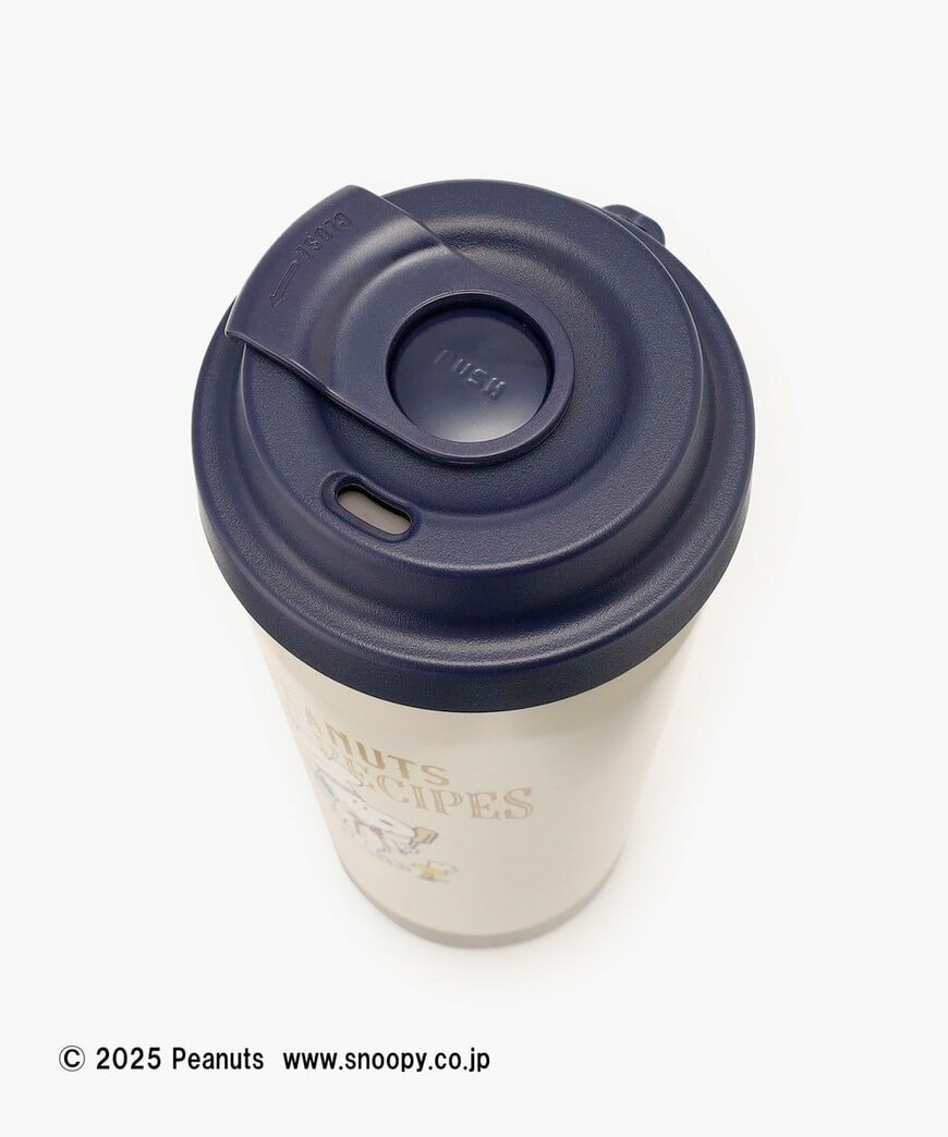 出所：アフタヌーンティー公式　マスコット付きステンレスイージータンブラー 480ml/PEANUTS