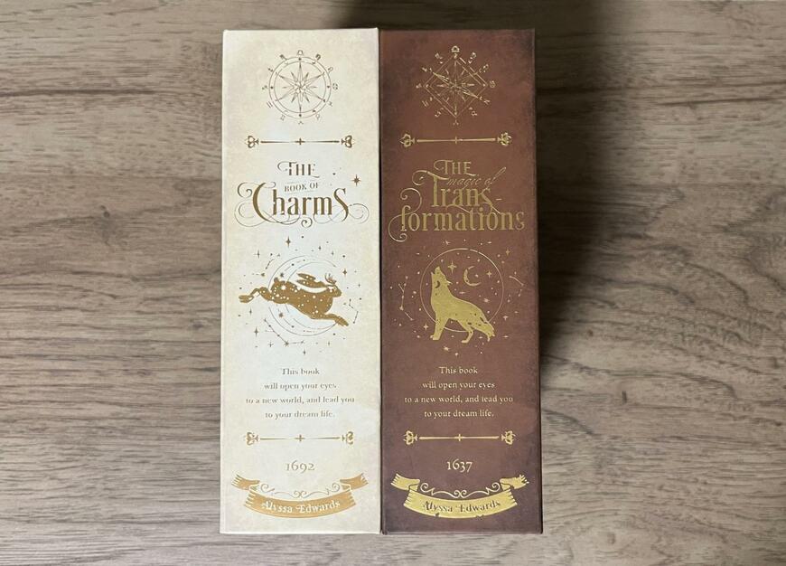 筆者撮影（セリア、ブック型ボックス M クラシックマジック）