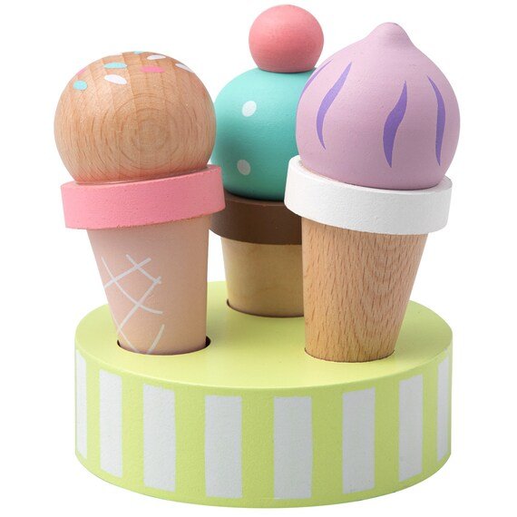 出所：ニトリ公式通販 ニトリネット キッズ木製 アイスクリーム3個セット