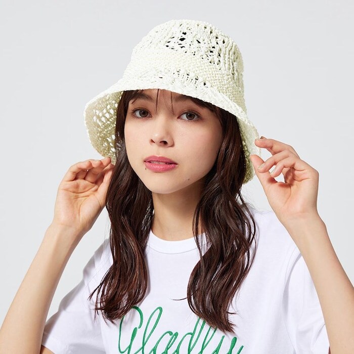 出所：GU公式ファッション通販サイト クロシェバケットハット