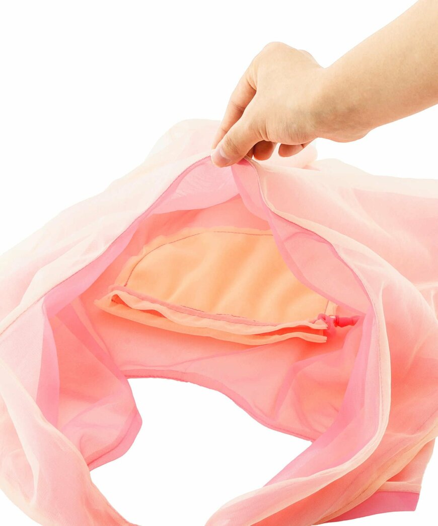 3COINS公式　チュールエコBAG