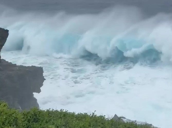 台風が来ていた時の様子